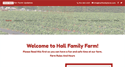 Desktop Screenshot of hallfamilyfarm.com