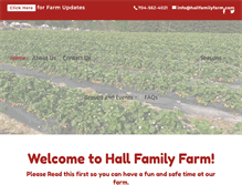 Tablet Screenshot of hallfamilyfarm.com